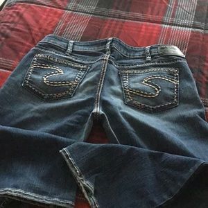 Women’s silver jeans